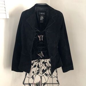 Vintage leather blazer jacket Small